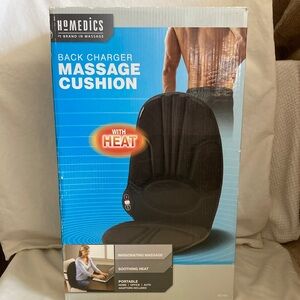 Homedics Black Massage Cushion with Heat